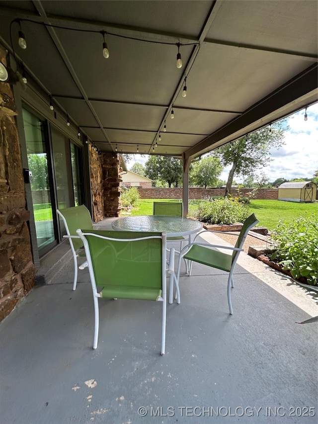 23536 Timber Trl W, Bristow, OK 74010 - view of patio / terrace with outdoor dining space
