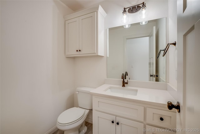 6904 E 86th Pl N, Owasso, OK 74055 - half bathroom with vanity and toilet