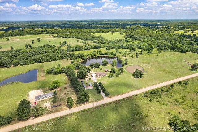 5764 S Carr, Pen, OK 74525 - aerial overview of property's location featuring a large body of water