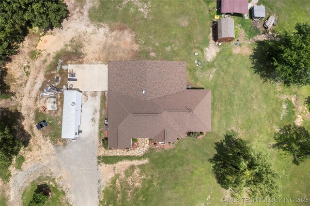 5764 S Carr, Pen, OK 74525 - aerial view of property and surrounding area