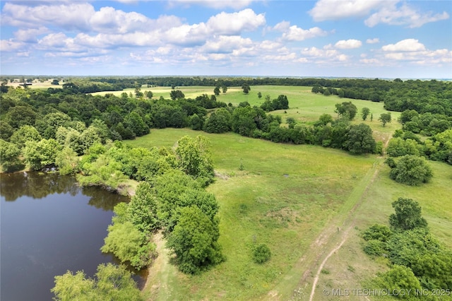 5764 S Carr, Pen, OK 74525 - aerial view of sparsely populated area with a nearby body of water