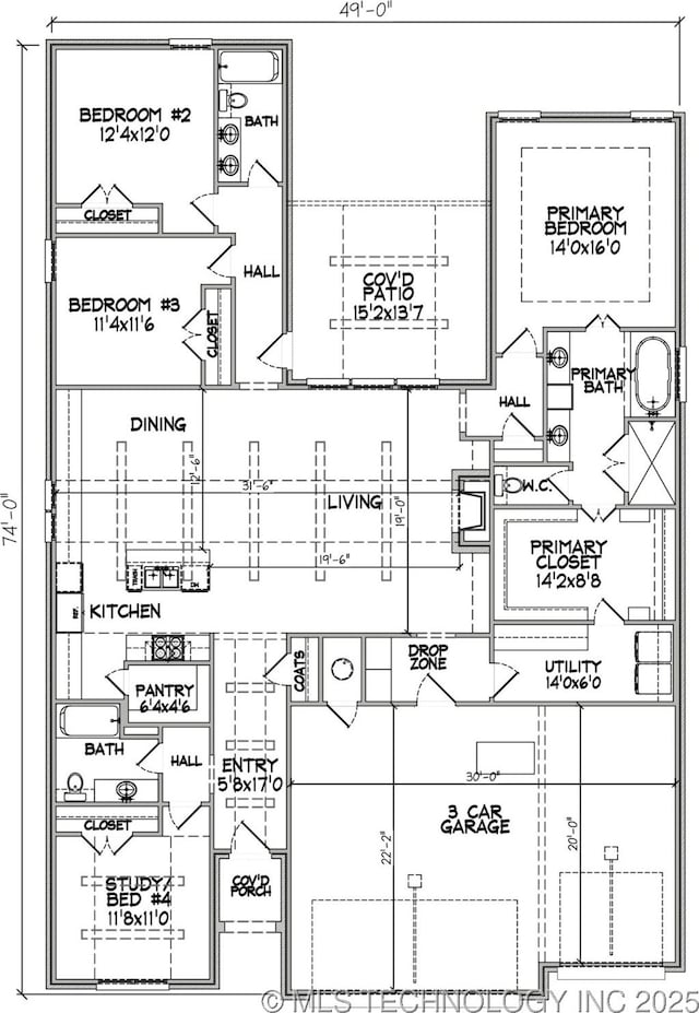 667 E 149th St S, Glenpool, OK 74033 - view of floor plan / room layout