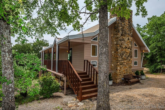 2676 Masters, Sulphur, OK 73086 - view of front of property with a chimney