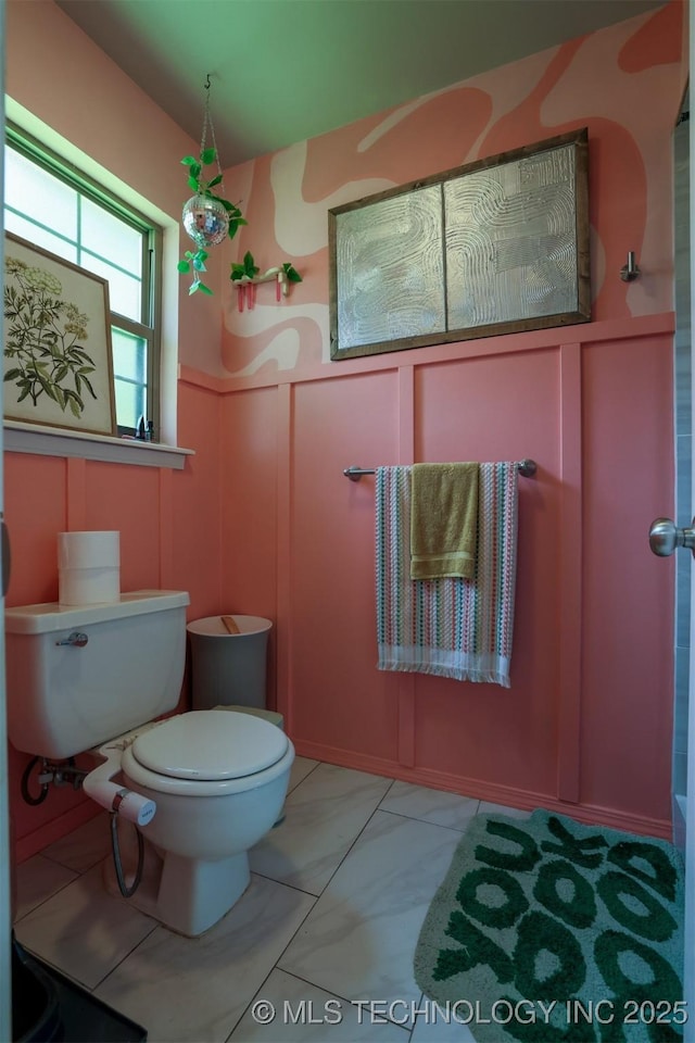 204 W Albuquerque St, Broken Arrow, OK 74011 - bathroom with marble finish flooring and a decorative wall