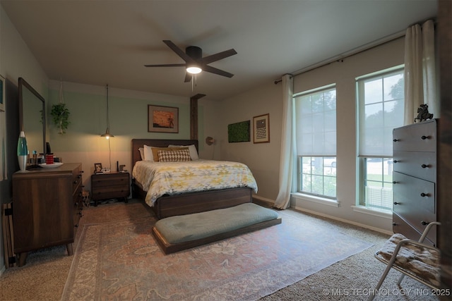 204 W Albuquerque St, Broken Arrow, OK 74011 - bedroom with carpet and ceiling fan