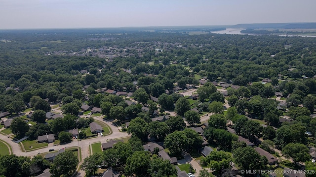 204 W Albuquerque St, Broken Arrow, OK 74011 - aerial view of residential area featuring a forest