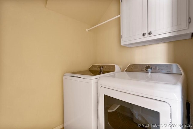 9929 S 85th E Ave, Tulsa, OK 74133 - laundry area featuring washing machine and clothes dryer and cabinet space