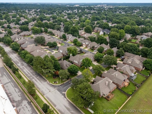 9929 S 85th E Ave, Tulsa, OK 74133 - aerial perspective of suburban area