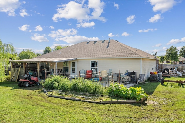 624 S Barclay, Dewey, OK 74029 - back of property featuring a garden