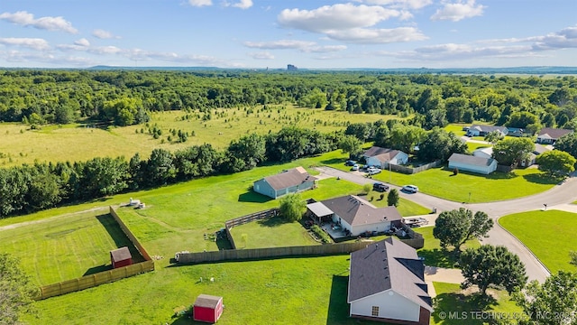 624 S Barclay, Dewey, OK 74029 - drone / aerial view of a heavily wooded area
