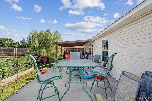 624 S Barclay, Dewey, OK 74029 - view of patio / terrace featuring outdoor dining space