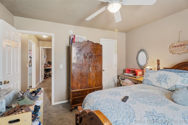 624 S Barclay, Dewey, OK 74029 - carpeted bedroom featuring ceiling fan