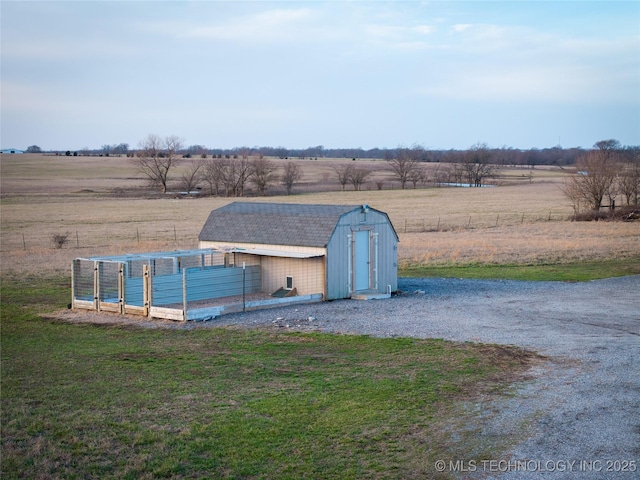 37103 S 4390th Rd, Adair, OK 74330 - view of shed featuring a rural view