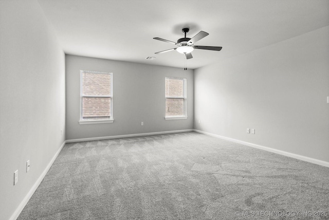 14271 S College Ave, Bixby, OK 74008 - empty room featuring carpet flooring, ceiling fan, and healthy amount of natural light