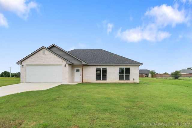 59 Michael, Durant, OK 74730 - view of front of property with a garage, driveway, brick siding, and a shingled roof