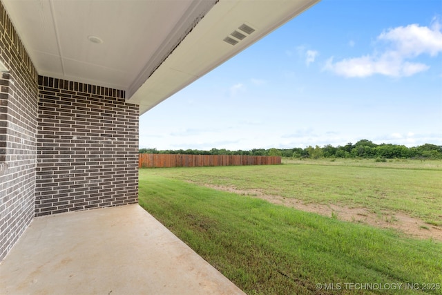 108 Michael, Calera, OK 74730 - view of yard with a patio area