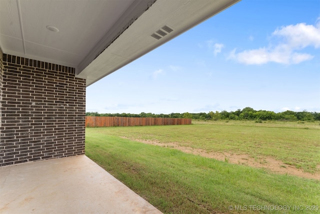 108 Michael, Calera, OK 74730 - view of yard featuring a patio area