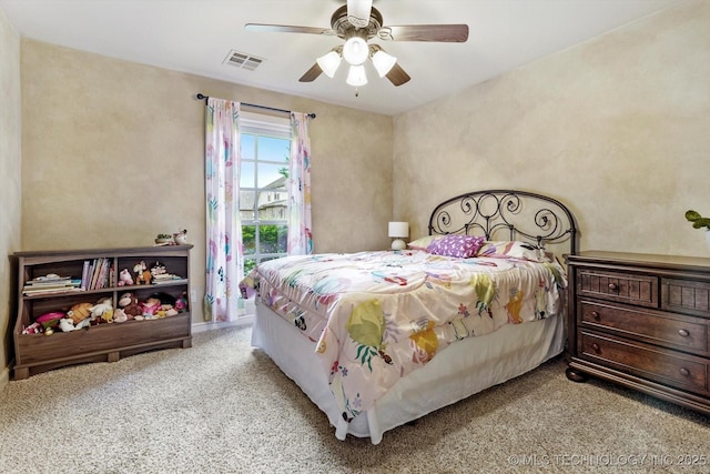 9312 N 93rd Ave E, Owasso, OK 74055 - bedroom featuring carpet floors and a ceiling fan