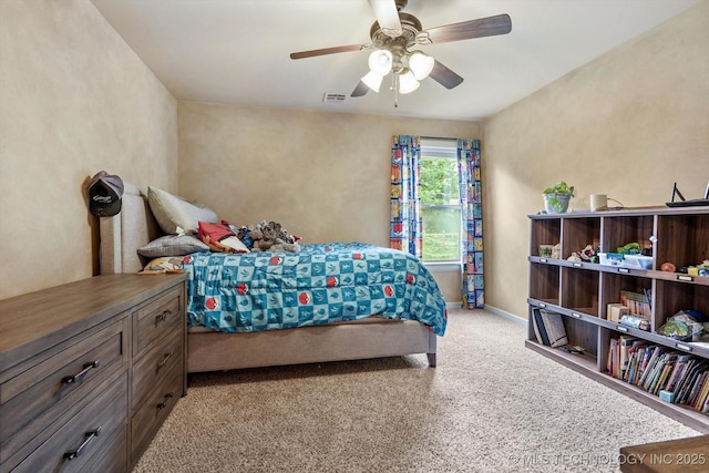 9312 N 93rd Ave E, Owasso, OK 74055 - carpeted bedroom with baseboards and a ceiling fan
