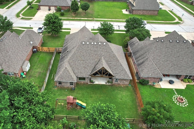 9312 N 93rd Ave E, Owasso, OK 74055 - aerial view of property and surrounding area