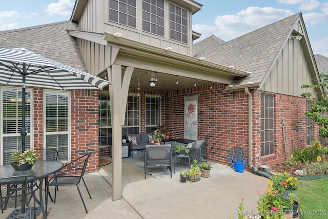 5029 S 168th E Ave, Tulsa, OK 74134 - view of patio / terrace featuring an outdoor hangout area