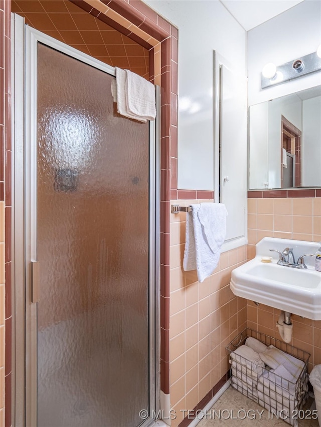 1508 E Seminole Ave, Mcalester, OK 74501 - full bath with tile walls and a stall shower