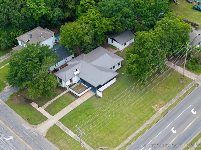 575 N 7th St, Muskogee, OK 74401 - drone / aerial view