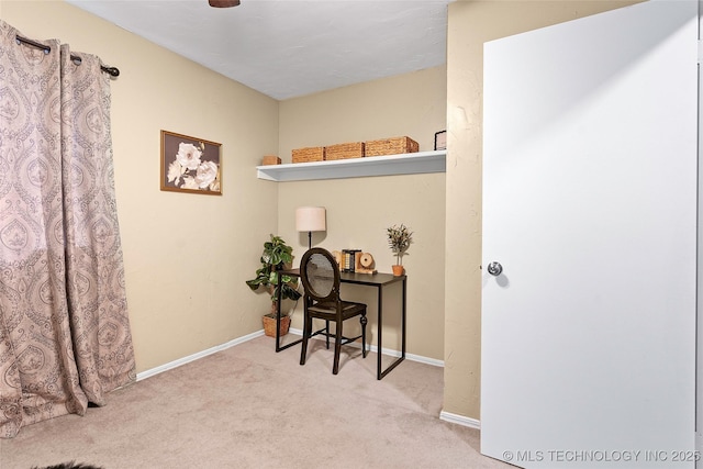 1604 9th Ave NW, Ardmore, OK 73401 - office area with carpet and baseboards