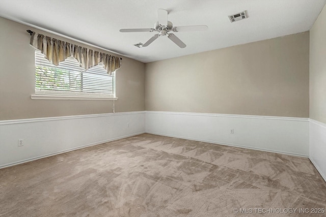1110 N Renaissance Dr, Sand Springs, OK 74063 - carpeted spare room featuring a ceiling fan and baseboards
