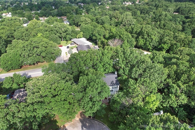 1110 N Renaissance Dr, Sand Springs, OK 74063 - aerial view of property's location with a forest