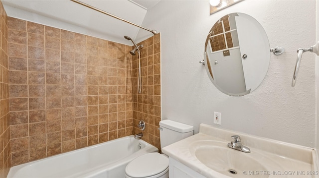 2974 E 77th Pl, Tulsa, OK 74136 - full bathroom featuring shower / bathtub combination and vanity