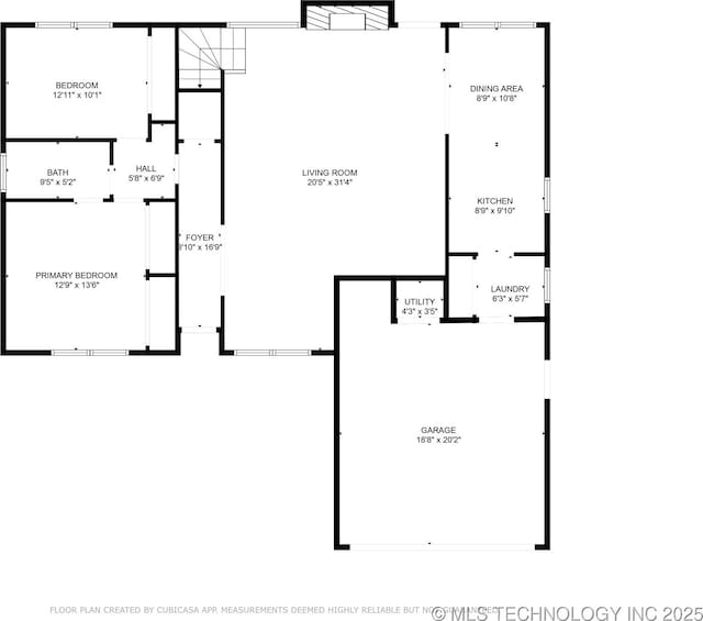 2974 E 77th Pl, Tulsa, OK 74136 - view of property floor plan