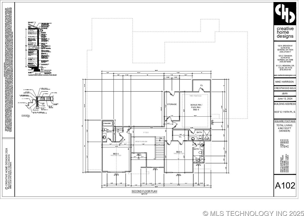 6037 E 119th Pl, Tulsa, OK 74137 - view of home floor plan