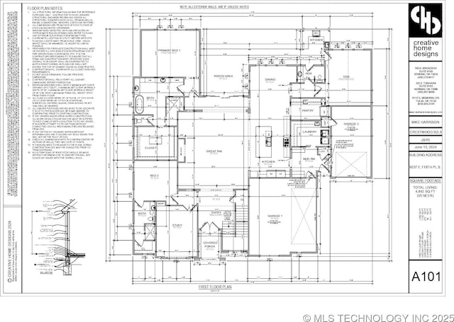 6037 E 119th Pl, Tulsa, OK 74137 - view of home floor plan