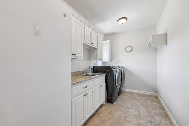 1956 E 172nd St S, Mounds, OK 74047 - laundry room with separate washer and dryer and cabinet space