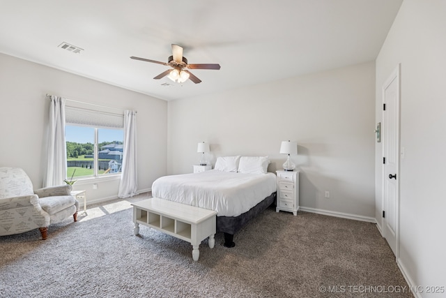 1956 E 172nd St S, Mounds, OK 74047 - bedroom featuring carpet flooring and a ceiling fan