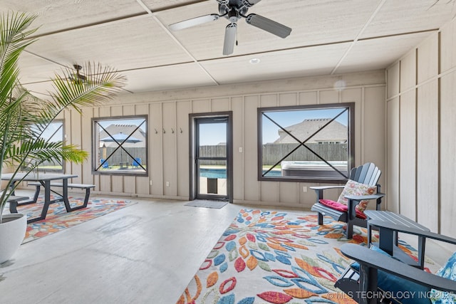 1956 E 172nd St S, Mounds, OK 74047 - interior space with a ceiling fan