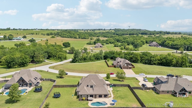 1956 E 172nd St S, Mounds, OK 74047 - aerial view of a pool