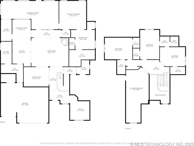 1956 E 172nd St S, Mounds, OK 74047 - view of home floor plan
