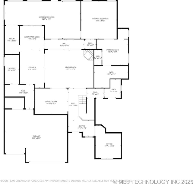 1956 E 172nd St S, Mounds, OK 74047 - view of property floor plan