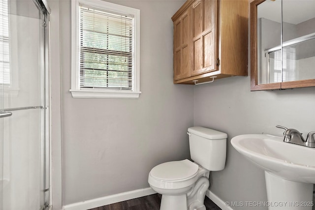 13050 S 143rd Ave E, Broken Arrow, OK 74011 - full bath with a stall shower and wood finished floors