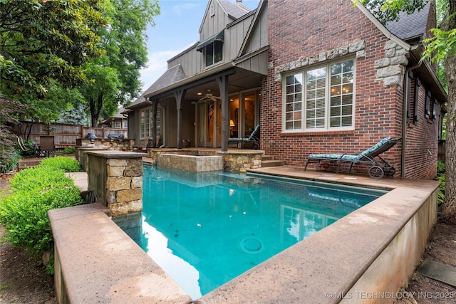 9034 S Maplewood Ave, Tulsa, OK 74137 - view of swimming pool with a patio