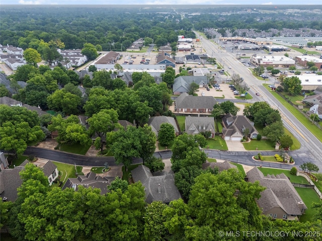 9034 S Maplewood Ave, Tulsa, OK 74137 - aerial view of property's location with nearby suburban area