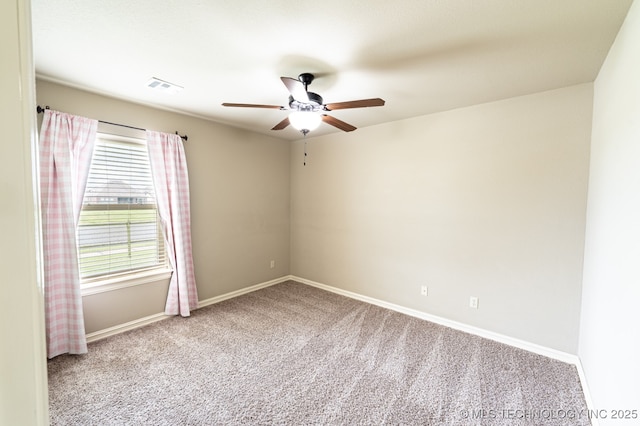 18312 E 46th St, Tulsa, OK 74134 - carpeted spare room with ceiling fan and baseboards