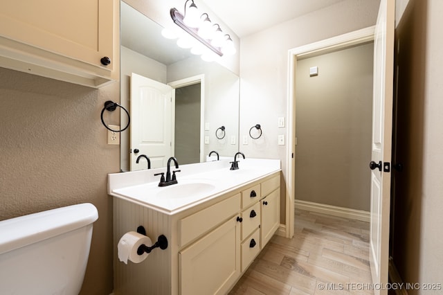 18312 E 46th St, Tulsa, OK 74134 - bathroom with wood finished floors and double vanity