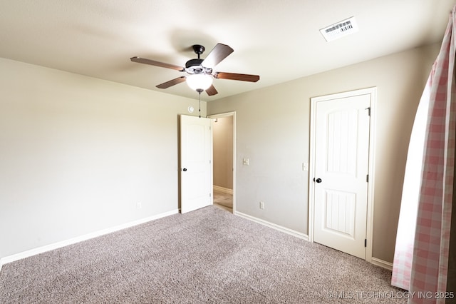 18312 E 46th St, Tulsa, OK 74134 - unfurnished bedroom with carpet floors and a ceiling fan