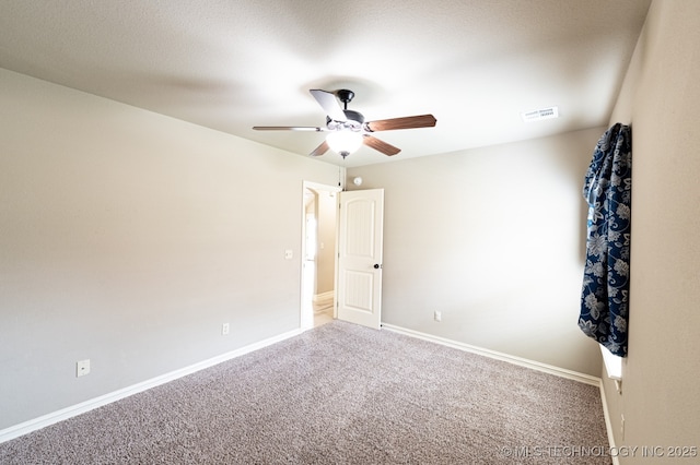 18312 E 46th St, Tulsa, OK 74134 - unfurnished room with ceiling fan and carpet floors