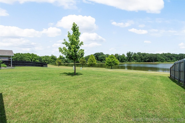 10387 S Nathan St, Jenks, OK 74037 - view of yard featuring a water view