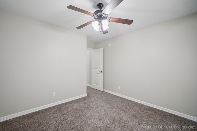 1620 E Boston Ct, Broken Arrow, OK 74012 - carpeted empty room with ceiling fan and baseboards
