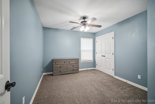 1620 E Boston Ct, Broken Arrow, OK 74012 - unfurnished bedroom featuring carpet floors, a ceiling fan, and a closet
